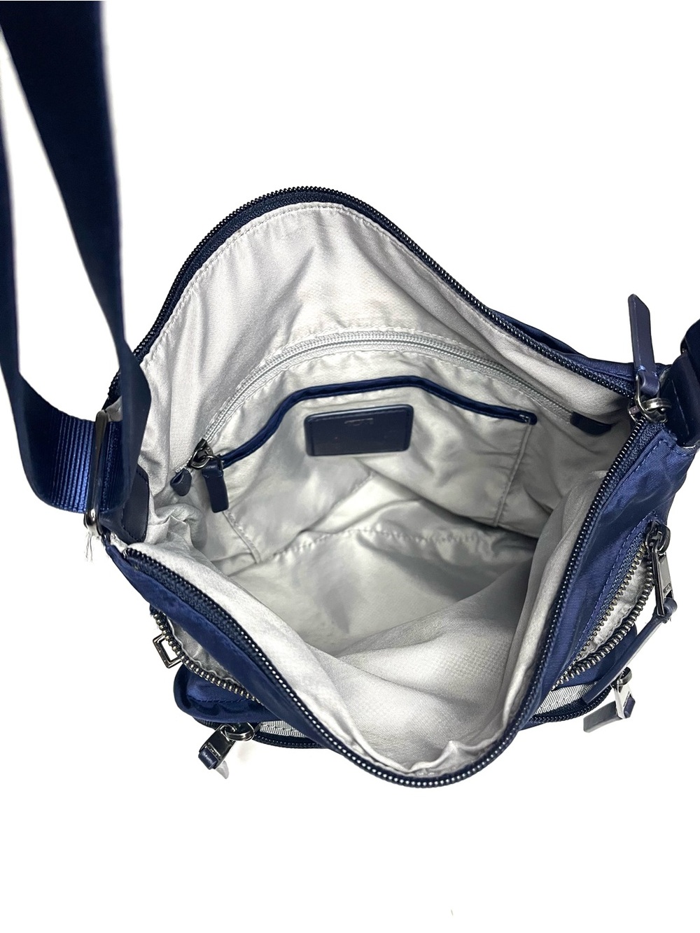 TUMI Voyageur Carmel Crossbody Bag in Midnight/Deep Navy - Picture 3 of 13